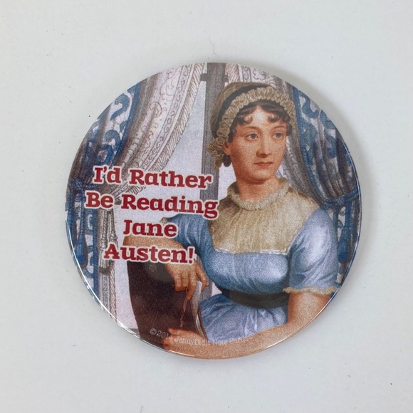 Vintage Retro Style Book Lovers Jane Austen Book Club Funny Fridge Magnets (2) - Picture 3 of 8